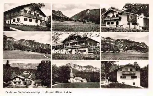 AK / Ansichtskarte Loipl Bischofswiesen Berchtesgaden Bayern Panorama Hotels Kirche