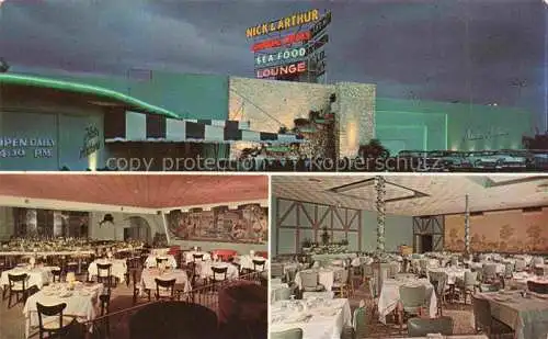 AK / Ansichtskarte Miami Beach Nick and Arthur Restaurant Speisesaele