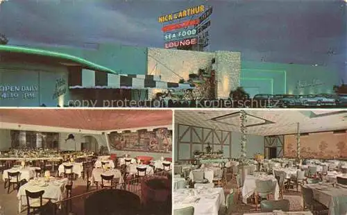 AK / Ansichtskarte Miami Beach Nick and Arthur Restaurant Speiseraeume