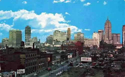 AK / Ansichtskarte Detroit Michigan USA Skyline