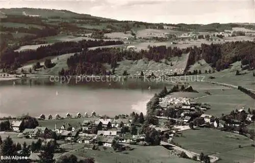 AK / Ansichtskarte Buehl Alpsee Immenstadt Allgaeu Fliegeraufnahme mit Zaumberg und Campingplaetzen