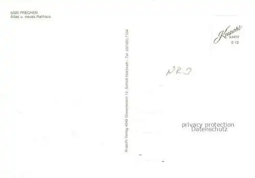 AK / Ansichtskarte FRECHEN NRW Altes und neues Rathaus