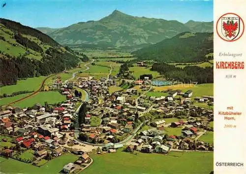 AK / Ansichtskarte Kirchberg Tirol AT Fliegeraufnahme mit Kitzbueheler Horn