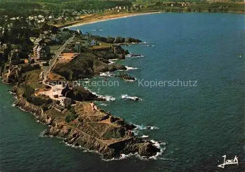 AK / Ansichtskarte Saint Lunaire La pointe du Decolle et la plage de Longchamp Fliegeraufnahme Saint Lunaire