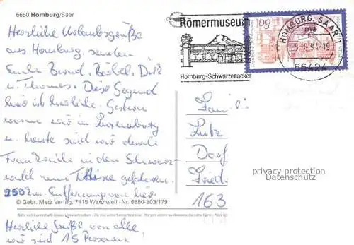 AK / Ansichtskarte Homburg  Saarpfalz Pfalz Saarland Panorama Rathaus Marktplatz Teilansichten
