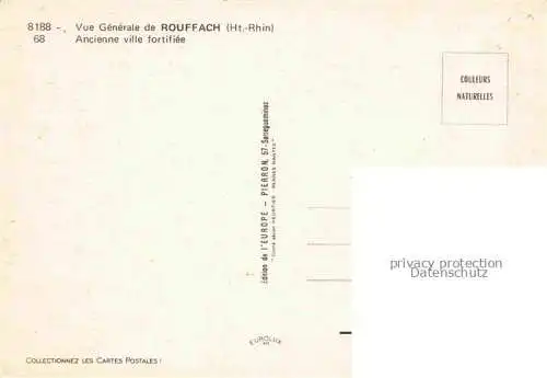 AK / Ansichtskarte Rouffach_Rufach_68_Haut Rhin Ancienne ville fortifiee Vue aerienne 