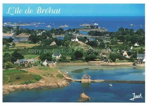 AK / Ansichtskarte Ile de Brehat_22_Cotes d_Armor Moulin a maree du Birlot Vue aerienne 