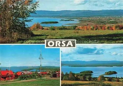 AK / Ansichtskarte Orsa Dalarna Sweden Panorama Teilansichten