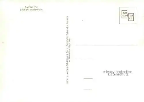 AK / Ansichtskarte BAYREUTH Stadtkirche