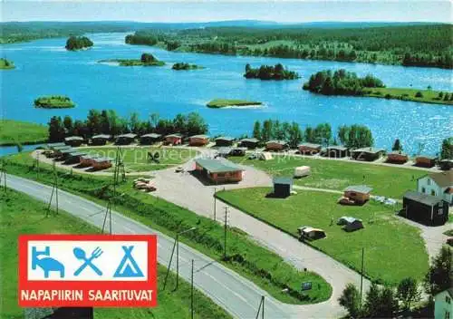 AK / Ansichtskarte Rovaniemi Lapland Suomi Fliegeraufnahme Lomakyla Camping Napapiirilae