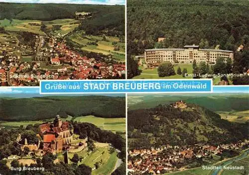 AK / Ansichtskarte Breuberg Odenwald Hessen OT Sandbach Ernst Ludwig Sanatorium Burg Breuberg OT Neustadt