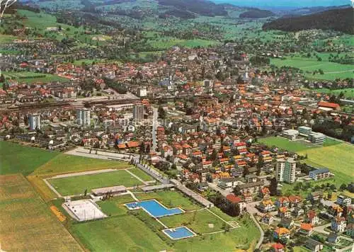 AK / Ansichtskarte Wil__SG Fliegeraufnahme 