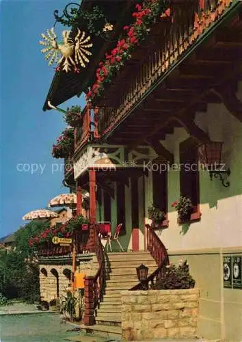 AK / Ansichtskarte Unterglottertal Glottertal BW Gasthaus Adler Eingang