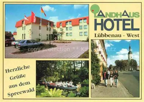 AK / Ansichtskarte Gross Beuchow Landhaus Hotel Spreewaldpartie Kirche Strasse