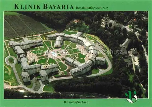 AK / Ansichtskarte Kreischa Klinik Bavaria Rehazentrum Fliegeraufnahme