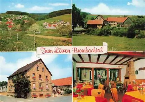 AK / Ansichtskarte Brombachtal Gasthaus Zum Loewen Gastraum Panorama