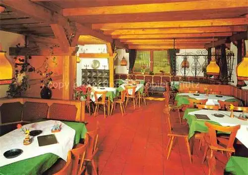 AK / Ansichtskarte Fischbachtal Odenwald Hessen Gasthof Meenzer Eck Gastraum