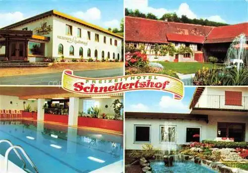 AK / Ansichtskarte Nieder-Kainsbach Freizeithotel Schnellertshof Hallenbad Fontaene