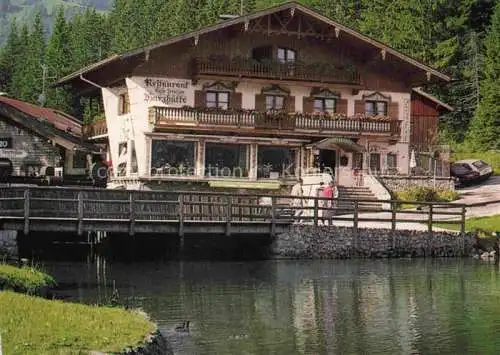 AK / Ansichtskarte Spitzingsee Schliersee Bayern Restaurant Cafe Neue Wurzhuette