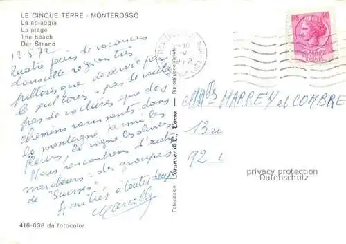 AK / Ansichtskarte Monterosso al Mare Liguria IT Le Cinque Terre Fliegeraufnahme