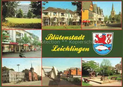 AK / Ansichtskarte Leichlingen Rheinland Orts und Teilansichten Bruecke Kirche Spielplatz
