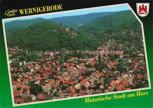 AK / Ansichtskarte Wernigerode Harz Fliegeraufnahme