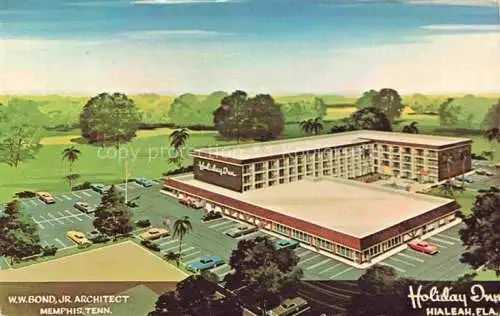 AK / Ansichtskarte Hialeah Florida USA Holiday Inn Motel Illustration
