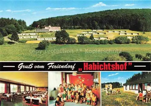 AK / Ansichtskarte Emstal Bad Feriendorf Habichtshof Speisesaal