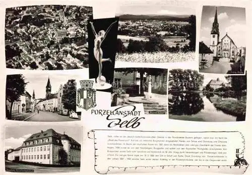 AK / Ansichtskarte Selb Oberfranken Bayern Teilansichten Panorama Luftaufnahme