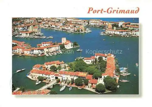 AK / Ansichtskarte PORT GRIMAUD_Draguignan_83_Var Vue aerienne 