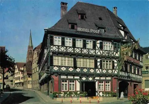 AK / Ansichtskarte Nagold Romantik Hotel Post Fachwerkhaus