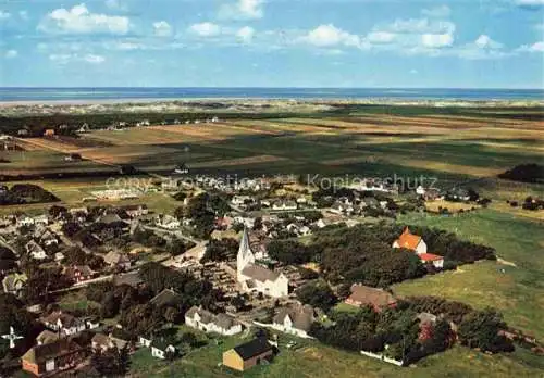 AK / Ansichtskarte Amrum Insel Nebel Nordfriesland Panorama Nebel mit Westerheide Duenen und Meer