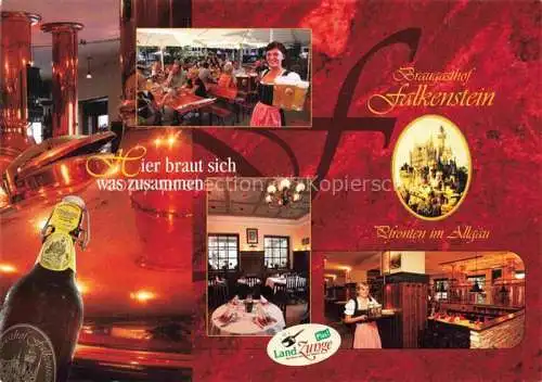 AK / Ansichtskarte Ried Pfronten Braugasthof Falkenstein Restauration