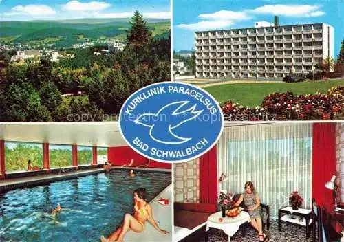 AK / Ansichtskarte BAD SCHWALBACH Kurklinik Paracelsus Hallenbad Patientenzimmer Panorama