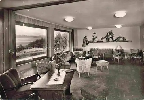 AK / Ansichtskarte Rehe Westerwald Rheinland-Pfalz Stiftung Christliches Erholungsheim Westerwald Aufenthaltsraum