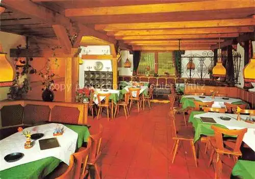 AK / Ansichtskarte Fischbachtal Odenwald Hessen Gasthof Meenzer Eck Gaststube