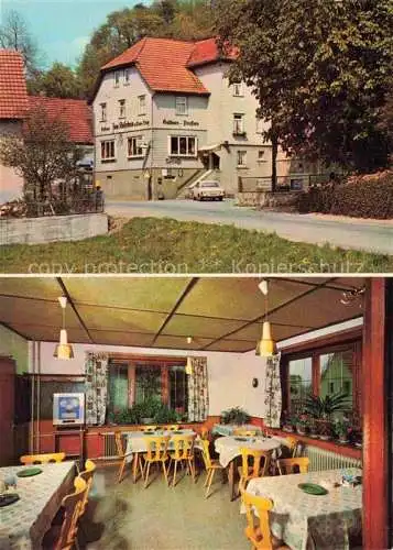 AK / Ansichtskarte Winterkasten Lindenfels Hessen Hotel Pension Kaiserturm Restaurant