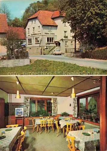 AK / Ansichtskarte Winterkasten Lindenfels Hessen Hotel Pension Kaiserturm Restaurant