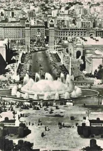 AK / Ansichtskarte BARCELONA Cataluna ES Parque de Montjuich Surtidor Monumental