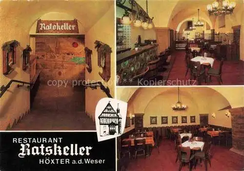 AK / Ansichtskarte Hoexter Weser Restaurant Ratskeller