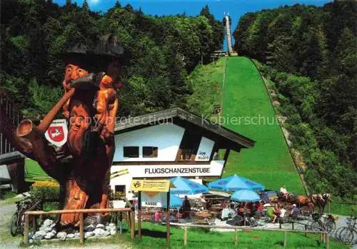 AK / Ansichtskarte OBERSTDORF Flugschanzenstube Sepp Weiler Holzschnitzereien Huber-Karte Nr 10.903