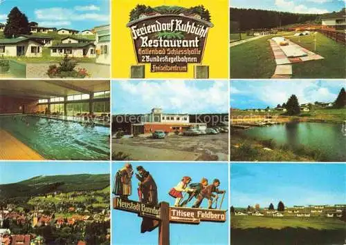 AK / Ansichtskarte Lenzkirch Feriendorf Ruhbuehl Restaurant Hallenbad Minigolf Freizeitzentrum Wegweiser
