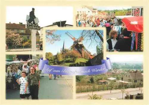 AK / Ansichtskarte Werder Havel Traditionelles Bluetenfest Windmuehle Wegweiser