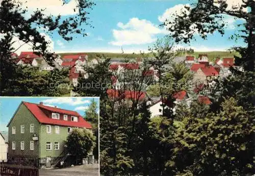 AK / Ansichtskarte Loehlbach Haina Hessen Bauern-Pension Restaurant zum Kirchberg Teilansicht