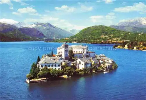 AK / Ansichtskarte Isola San Giulio Orta San Giulio IT Panorama Lago d'Orta Alpi