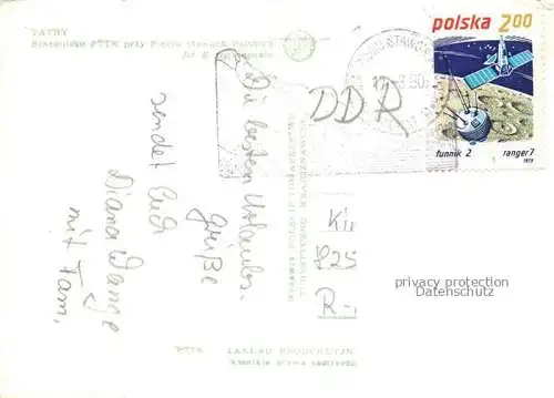AK / Ansichtskarte Zakopane Tatra PL Schronisko PTTK przy Pieclu Stawach Polskich Tatra Berghuette Skihuette