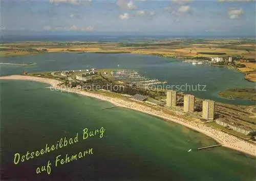 AK / Ansichtskarte Burg Fehmarn Panorama Ostseeheilbad Hotels Strand Hafen