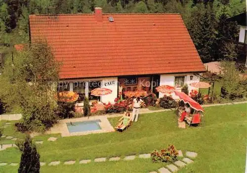 AK / Ansichtskarte Lautenthal Harz Langelsheim Goslar Pension Café Birkenstuebchen Garten