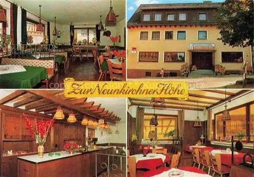 AK / Ansichtskarte Neunkirchen Modautal Gasthaus Zur Neunkirchner Hoehe Gastraeume