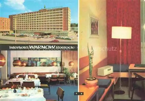AK / Ansichtskarte ROSTOCK Interhotel Warnow Restaurant Studiozimmer